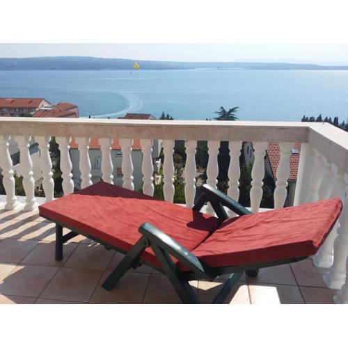 APPROX 100m TO SEA APARTMENTS MIRAMARE WITH PANORAMIC SEA VIEW CLOSE SANDY BEACH CRIKVENICA