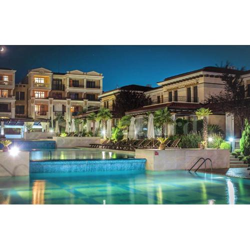 art STUDIO in GreenLive - at ground floоr with Terrace and green patio just infront ot the Pool