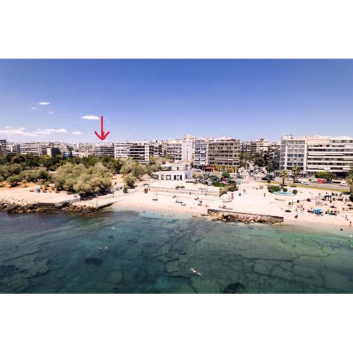 Athens Riviera, seaview, beachfront, Lux Apartment on Starbucks building