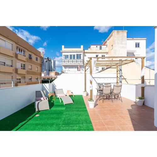 Ático soleado en el centro de Málaga