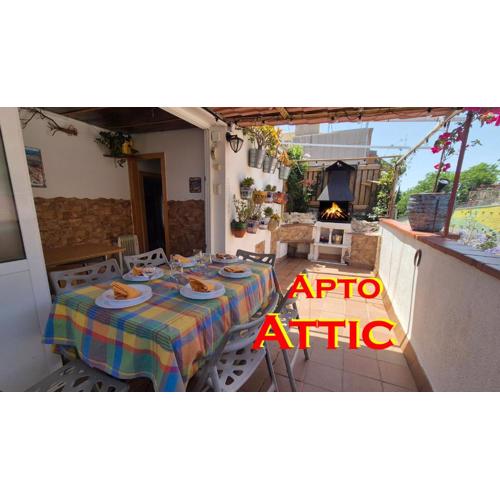 Ático, terraza y Barbacoa