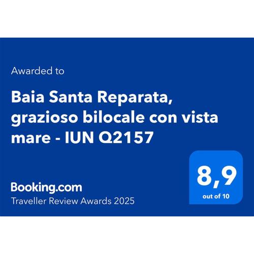 Baia Santa Reparata, grazioso bilocale con vista mare - IUN Q2157