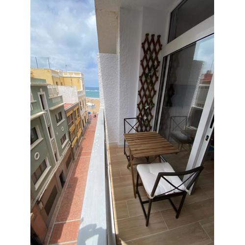 Beach balcony lounge