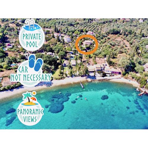 Beach Villa Petros with private pool by DadoVillas