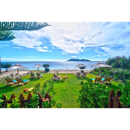 Beachfront Andriana Villa with mini pool and spa