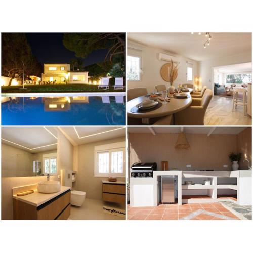 Beachside villa with private pool in Marbella