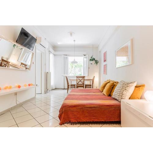 Beautiful apt with green veranda - Heart of Athens