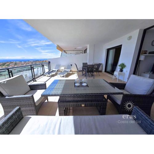 Beautiful view to the sea Large Terrace and Swimming Pool A101