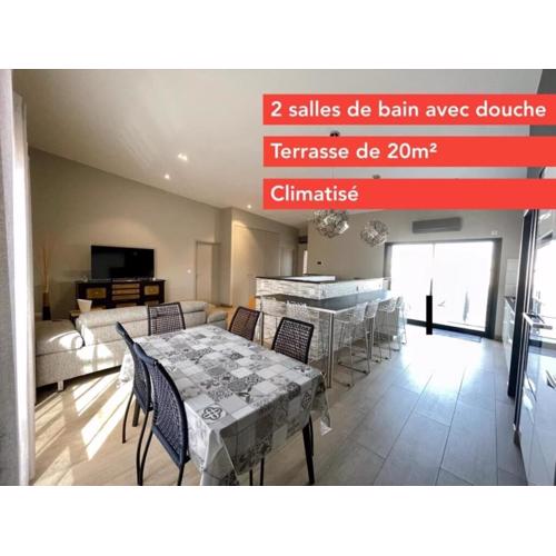 Bel appartement 140m2, terrasse au calme 20m2