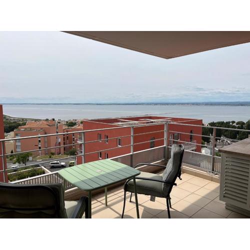 Bel appartement climatisé avec piscine et garage à Sète - FR-1-338-624