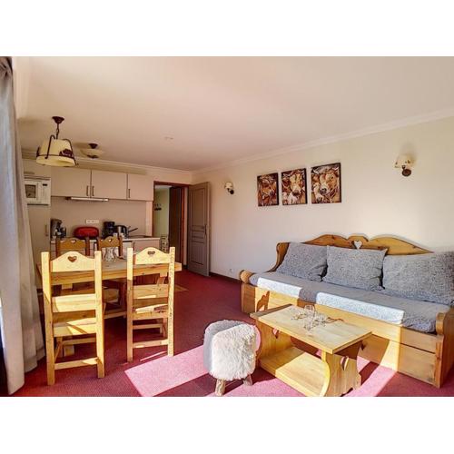 Bel appartement rénové 2 pièces proche des pistes avec balcon, sauna, hammam et WIFI - FR-1-344-145