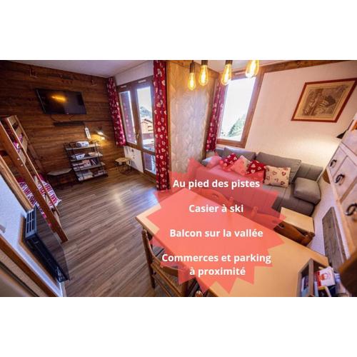 Belle Plagne 2050m Chaleureux studio 4 personnes