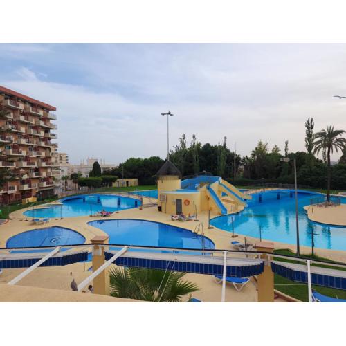 Benalmadena Minerva 401 estudio con Gran Piscina y Parque Acuatico