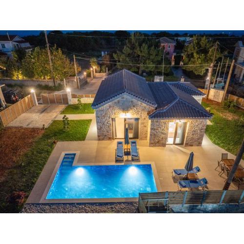 Blue Private Stone Villa Skala