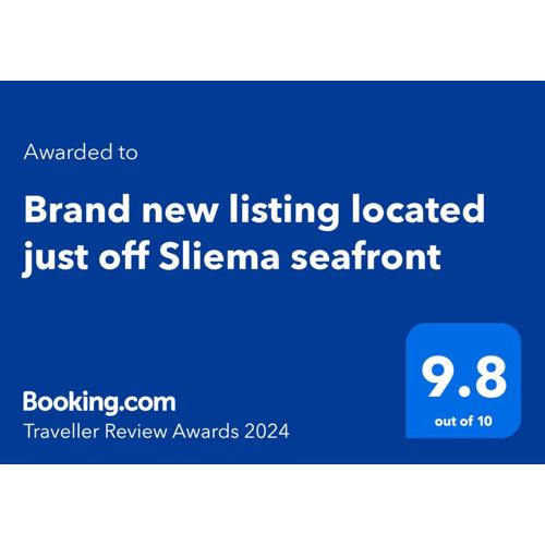 Brand new listing located just off Sliema seafront