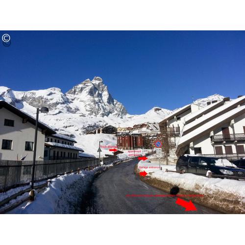 Breuil Cervinia near Funicular Apartment with Private Garage