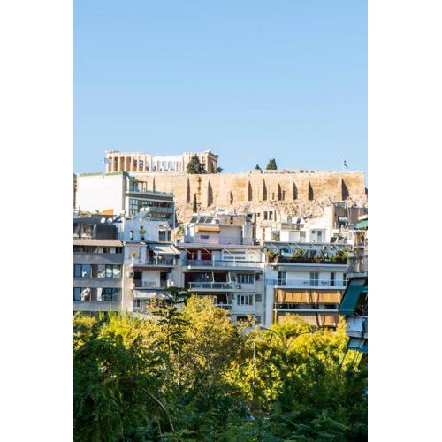 Bright Modern Apt View of the Acropolis 5 min walk
