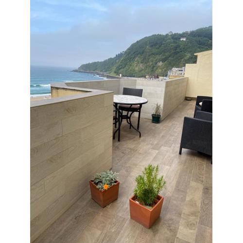 BrisasVTsansebastian In Zurriola Beach, Penthouse, sea views