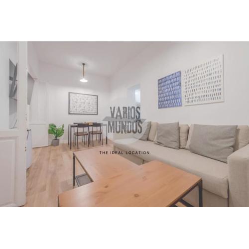 C-Cabeza Cool Apt para 7 al lado de Tirso de Molina E1