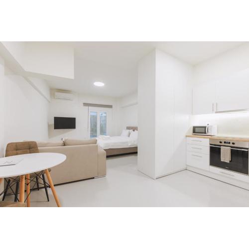 Calm underground studio with private terrace