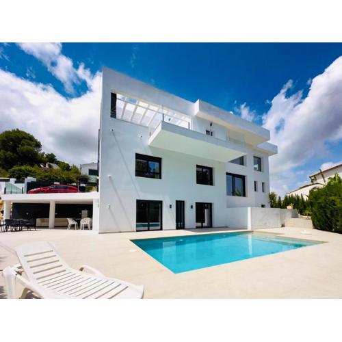 Calpe villa lujo playa piscina jardin barbacoa ideal familias y grupos