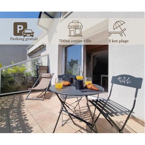 CAP SURF, Superbe Duplex, 5 min à pied du centre ville