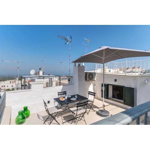 Casa Nido Ostuni Stadthaus mit Meerblick Terrasse