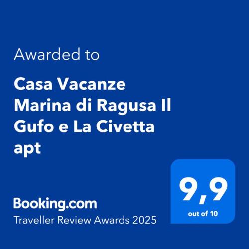 Casa Vacanze Marina di Ragusa Il Gufo e La Civetta apt