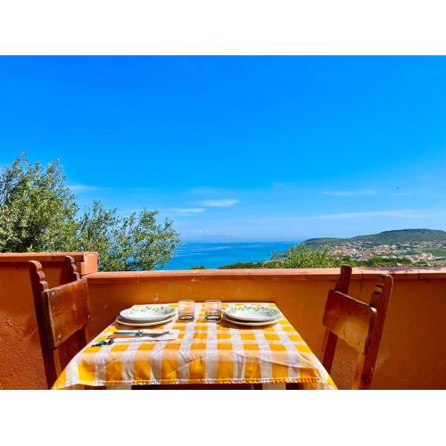 Casa vista mare, panorama, natura, sole, pace