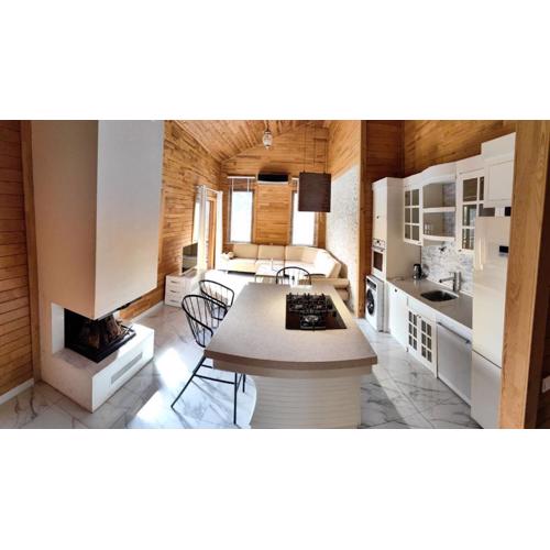 cedar villa with nature views