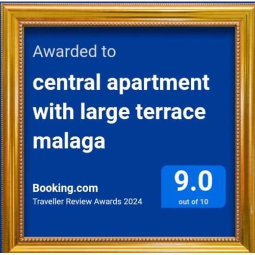 central apartment with large terrace malaga