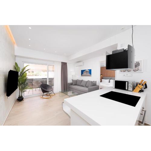 Central Athens Retreat, Stylish 1-Bedroom with Full Amenities