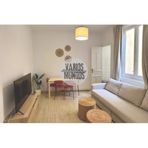 Central Loft para 3pax en Huertas-Cortes
