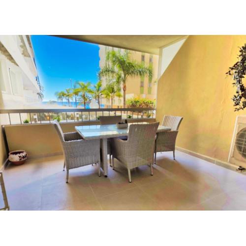 Central Two Bedroom Apartment on the Second Line of the Beach in Marbella.