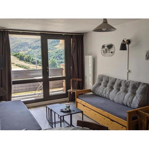Charmant Apt 4 Pers, Balcon Sud, Pied des Pistes, Confort Moderne, Proche Commerces, Les Menuires - FR-1-452-212