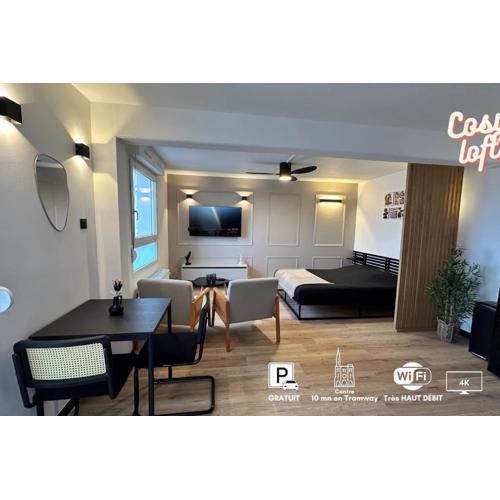 Charmant Studio Neuf, Hypercentre, Parking, Balcon