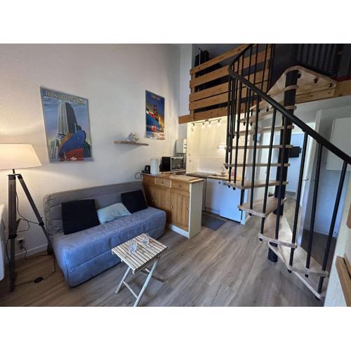 Charmant T2 à 1200m de la plage avec balcon, parking privé et ménage inclus à Saint-Jean-de-Monts - FR-1-224C-312