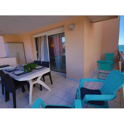 Charmant T2 rénové avec terrasse et piscine, accès direct plage à Sète - FR-1-472A-302