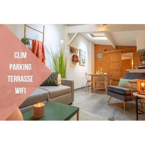Chartreuse, clim, parking, terrasse au calme