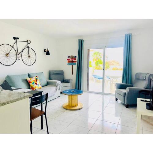 Comfy home with large terrace five minutes from ocean