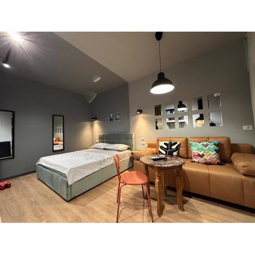 Compact studio chic design