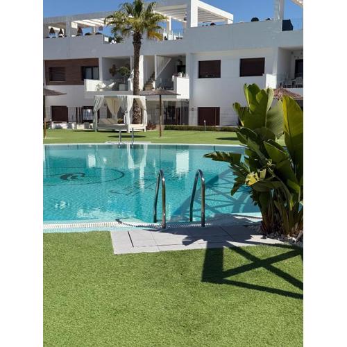 Condo with solarium in Laguna Beach Resort In Los Balcones in Torrevieja
