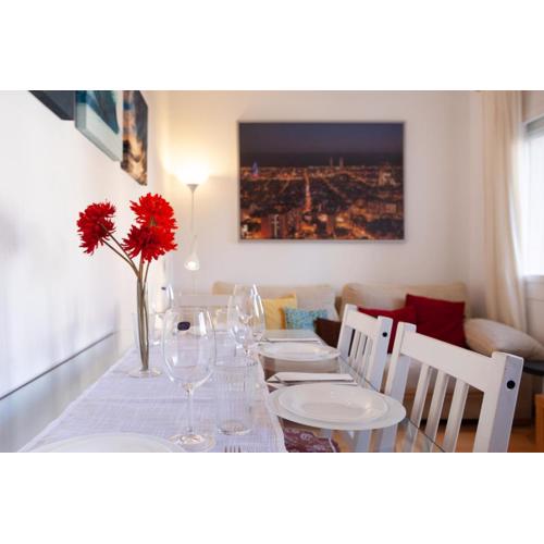 Cute Apartment in Sants Station with HBO & Alexa & AC