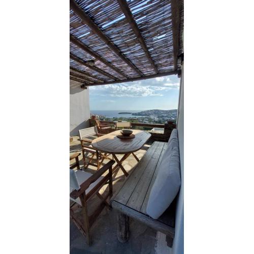 Cycladic house with a view