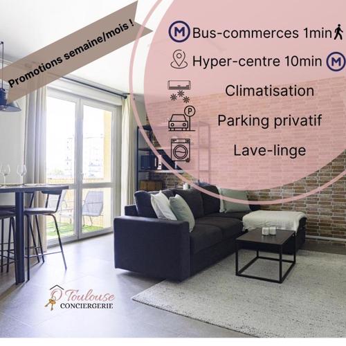 Délicieuse Parenthèse - Clim - Terrasse - Parking