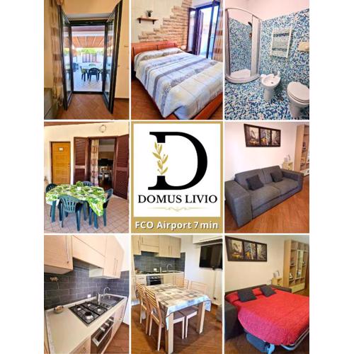 Domus Livio, 7 min FCO Airport, Free WiFi, Garden Apartment, 2 TV HD