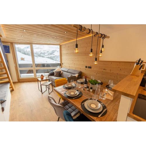 Duplex cosy au pied des pistes & vue montagne Menuires-Location