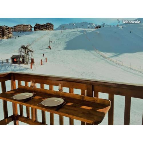 Duplex plein sud_skis aux pieds_Plagne villages