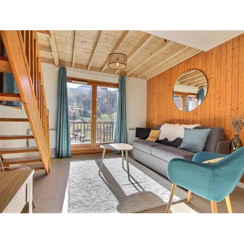 Duplex rénové 6 personnes avec balcon, à Plagne 1800 - FR-1-455-224