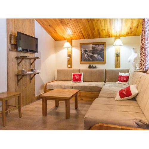 Duplex rénové proche pistes et commerces, balcon sud, 6 pers., casier à skis - FR-1-181-2442